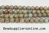 CNS335 15.5 inches 14mm round serpentine jasper beads wholesale