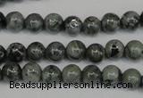 CNS400 15.5 inches 4mm round natural serpentine jasper beads