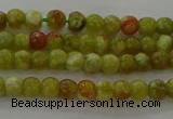 CNS599 15.5 inches 3mm round green dragon serpentine jasper beads