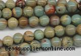 CNS62 15.5 inches 8mm round natural serpentine jasper beads