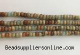 CNS713 15.5 inches 4*6mm rondelle serpentine jasper beads wholesale