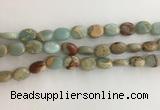 CNS723 15.5 inches 8*10mm oval serpentine jasper beads wholesale