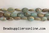 CNS725 15.5 inches 12*16mm oval serpentine jasper beads wholesale