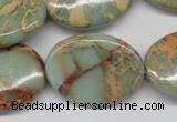 CNS96 15.5 inches 22*30mm oval natural serpentine jasper beads