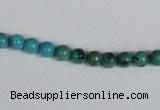 CNT01 16 inches 5mm round natural turquoise beads wholesale