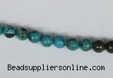 CNT02 16 inches 6mm round natural turquoise beads wholesale