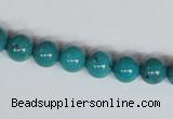 CNT07 16 inches 8mm round natural turquoise beads wholesale