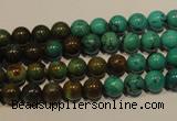 CNT102 15.5 inches 5.5mm - 6mm round natural turquoise beads wholesale