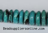 CNT11 16 inches multi-size rondelle natural turquoise beads wholesale