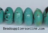 CNT12 16 inches multi-size rondelle natural turquoise beads wholesale