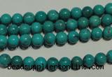 CNT146 15.5 inches 6mm round natural turquoise beads wholesale