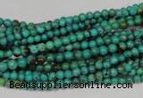 CNT203 15.5 inches 3mm round natural turquoise beads wholesale