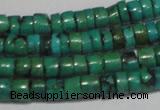 CNT219 15.5 inches 3*4mm – 4*5mm heishi natural turquoise beads