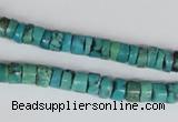 CNT22 16 inches 3-6mm heishi natural turquoise beads wholesale