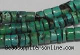 CNT220 15.5 inches 3*7mm – 5*9mm heishi natural turquoise beads