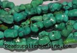 CNT234 15.5 inches 6*9mm bone natural turquoise beads wholesale