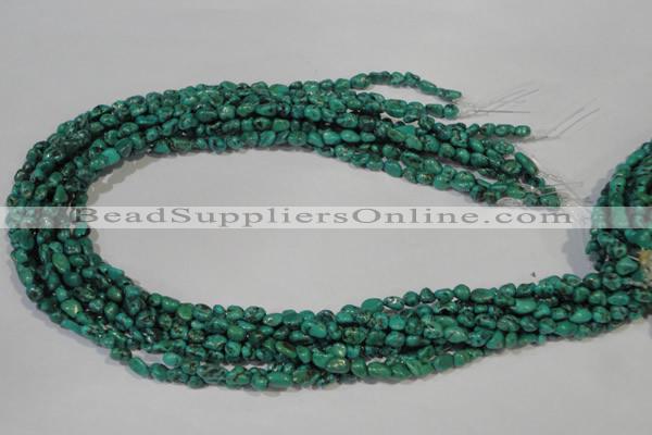 CNT241 15.5 inches 4*5mm - 5*8mm nuggets natural turquoise beads