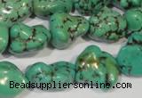 CNT244 15.5 inches 12*16mm - 15*20mm nuggets natural turquoise beads