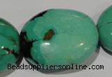 CNT270 15.5 inches 26*32mm - 30*40mm nuggets natural turquoise beads