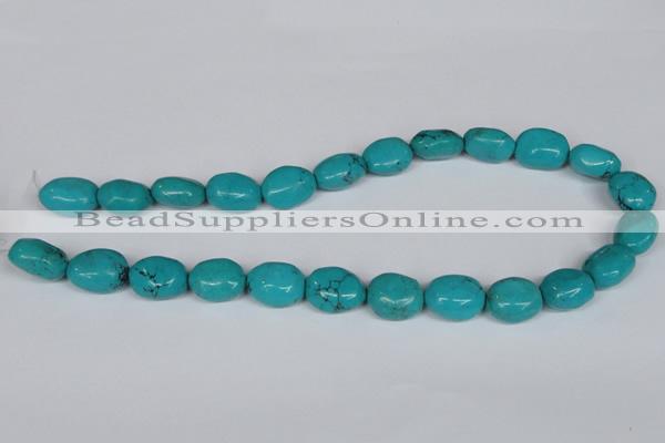 CNT34 16 inches 15*18mm nugget natural turquoise beads wholesale