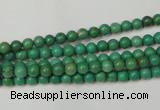 CNT350 15.5 inches 4mm round turquoise beads wholesale