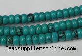 CNT360 15.5 inches 4*6mm rondelle turquoise beads wholesale