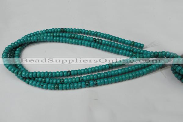 CNT360 15.5 inches 4*6mm rondelle turquoise beads wholesale