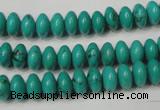 CNT361 15.5 inches 5*8mm rondelle turquoise beads wholesale