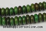 CNT366 15.5 inches 5*10mm rondelle turquoise beads wholesale