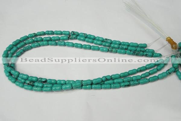 CNT372 15.5 inches 5*10mm bone turquoise beads wholesale