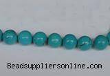 CNT38 16 inches 3mm round turquoise beads wholesale