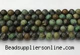 CNT412 15.5 inches 10mm round natural turquoise beads wholesale