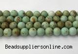 CNT419 15.5 inches 12mm round mongolian turquoise beads wholesale