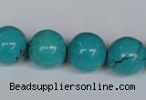 CNT44 16 inches 14mm round turquoise beads wholesale