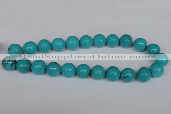 CNT46 16 inches 18mm round turquoise beads wholesale