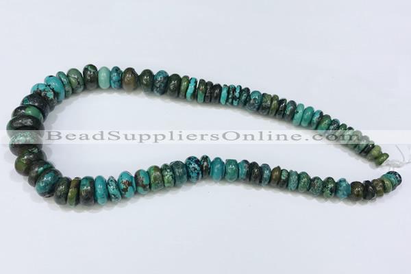 CNT500 15.5 inches 4*8mm - 8*18mm nuggets turquoise gemstone beads