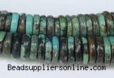 CNT504 15.5 inches 3*6mm - 4*10mm nuggets turquoise gemstone beads