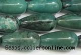 CNT514 15.5 inches 8*16mm teardrop turquoise gemstone beads