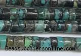 CNT526 15.5 inches 3.5mm - 4mm heishi turquoise gemstone beads