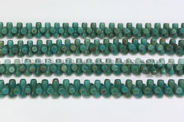 CNT535 15.5 inches 3*9mm turquoise gemstone beads