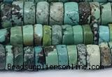 CNT566 15.5 inches 7mm heishi turquoise gemstone beads