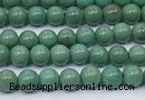 CNT572 15.5 inches 4mm round turquoise gemstone beads