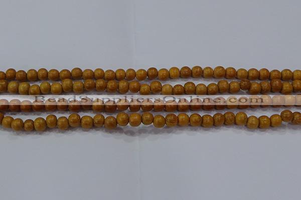 CNW02 15.5 inches 6mm round nangka wood beads wholesale