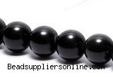 COB02 15 inches 8mm round black obsidian gemstone beads wholesale