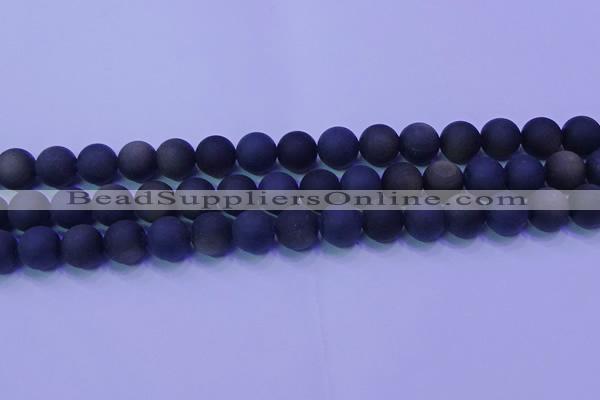 COB280 15.5 inches 10mm round matte golden obsidian beads wholesale