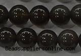 COB601 15.5 inches 8mm round ice black obsidian beads wholesale