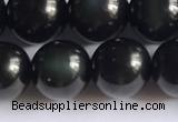 COB723 15.5 inches 10mm round black obsidian gemstone beads