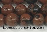 COB752 15.5 inches 8mm round mahogany obsidian beads wholesale