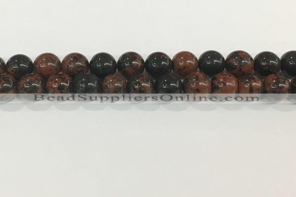 COB754 15.5 inches 12mm round mahogany obsidian beads wholesale