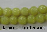 COJ104 15.5 inches 10mm round olive jade beads wholesale